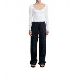 NEW ENZA COSTA silk knit ballet top in white